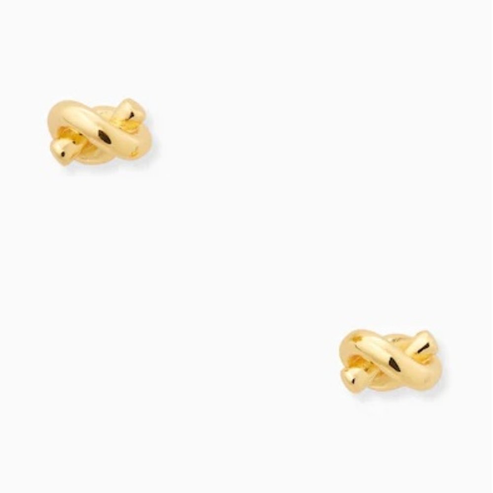 ♠️ Kate Spade ♠️️ Gold Sailor's Knot Stud Earrings - Picture 5 of 8